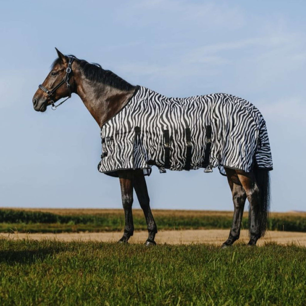 Riding World Vliegendeken Belly Mesh Zebra