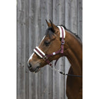 Riding World Halster Synthetic Fur Burgundy