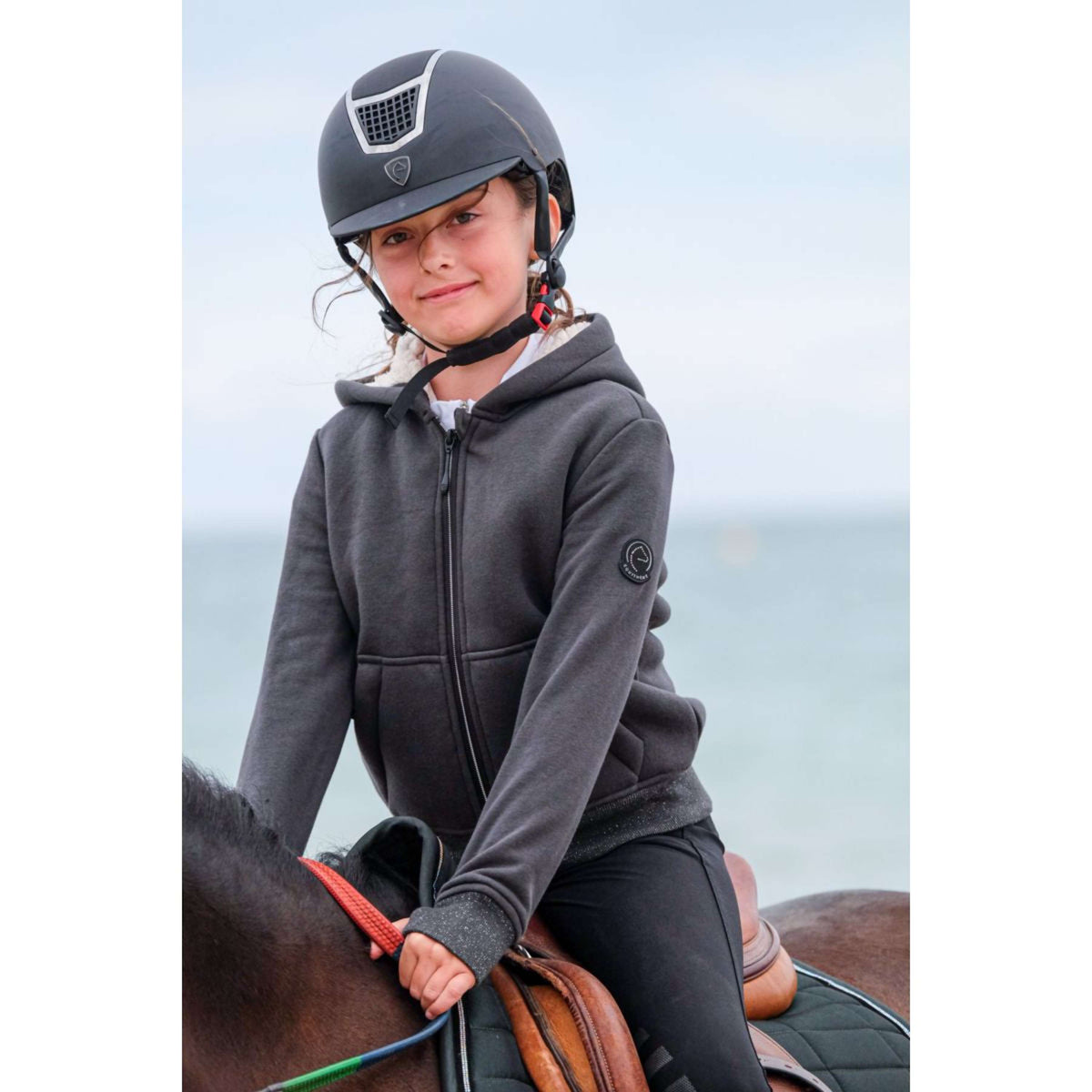 EQUITHÈME Sweater Palerme Kids Zwart