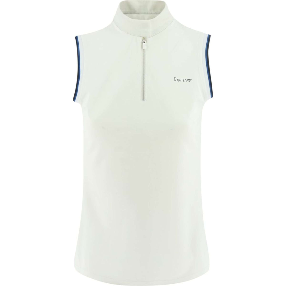 EQUITHÈME Polo Shirt Pro Mouwloos Dames Wit