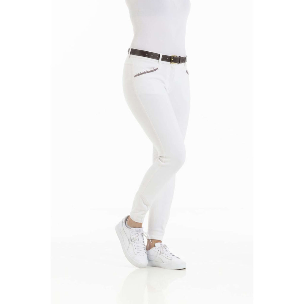 EQUITHÈME Rijbroek Kim Organic Cotton Wit