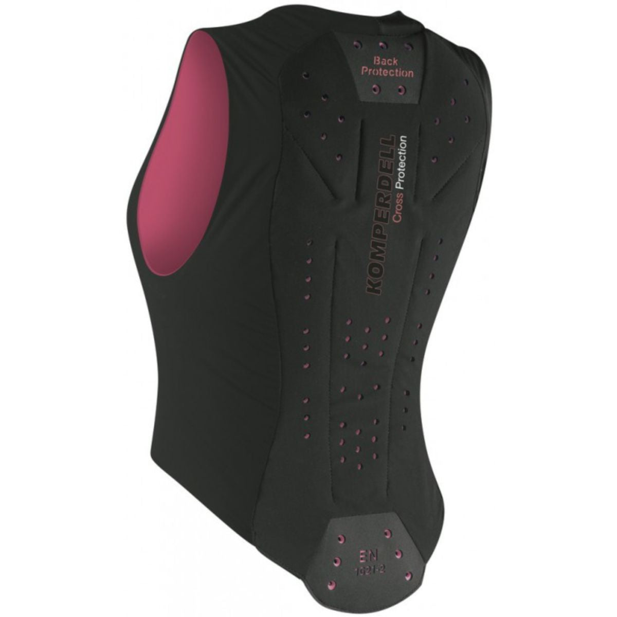 Komperdell Rugprotector Flexfit Slim Zwart/Bordeaux