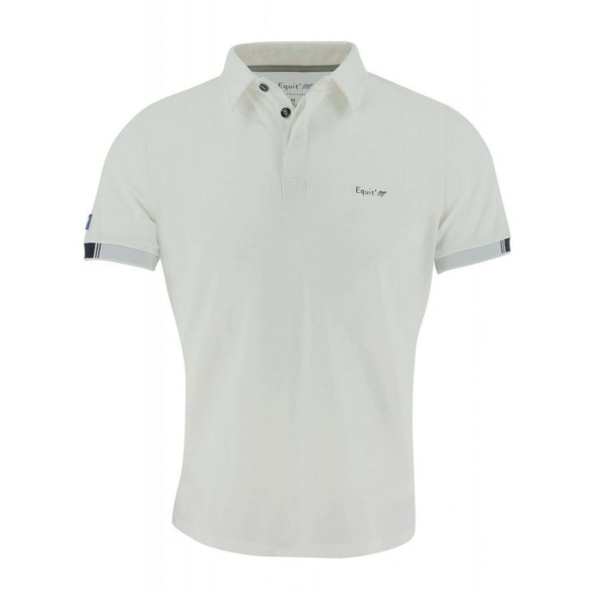 EQUITHÈME Polo Shirt Kentin Korte Mouwen Heren Wit