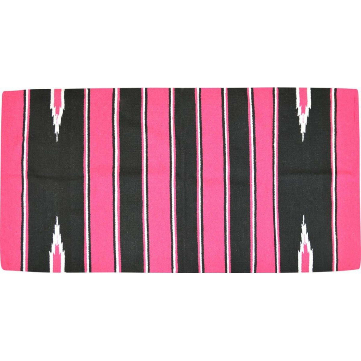 Randol's Navajo Show Blanket Katoen Roze/Zwart/Wit