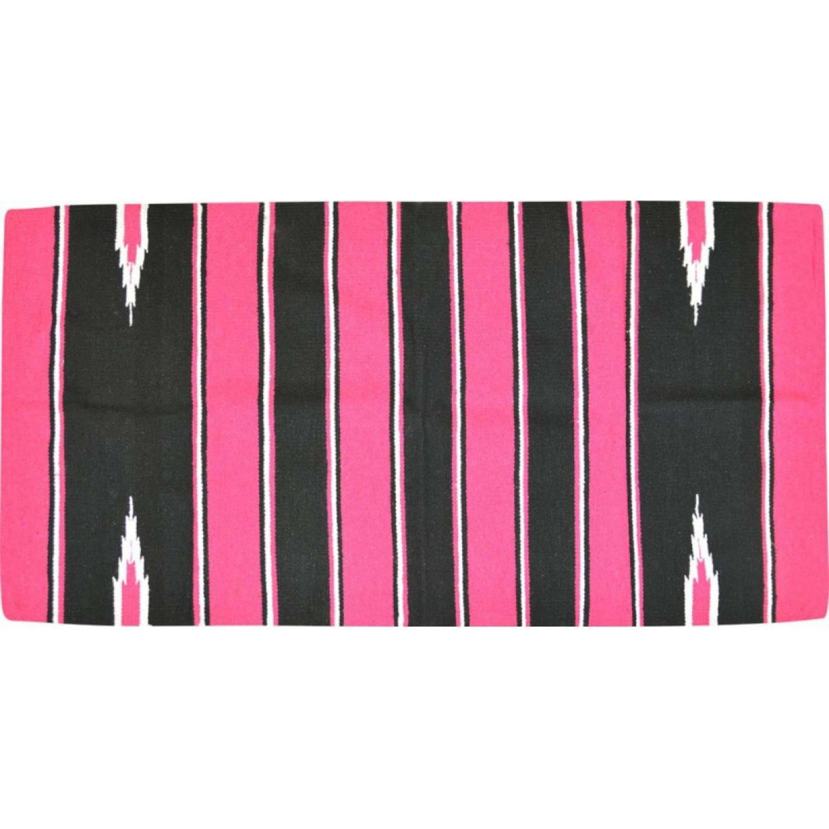 Randol's Navajo Show Blanket Katoen Roze/Zwart/Wit