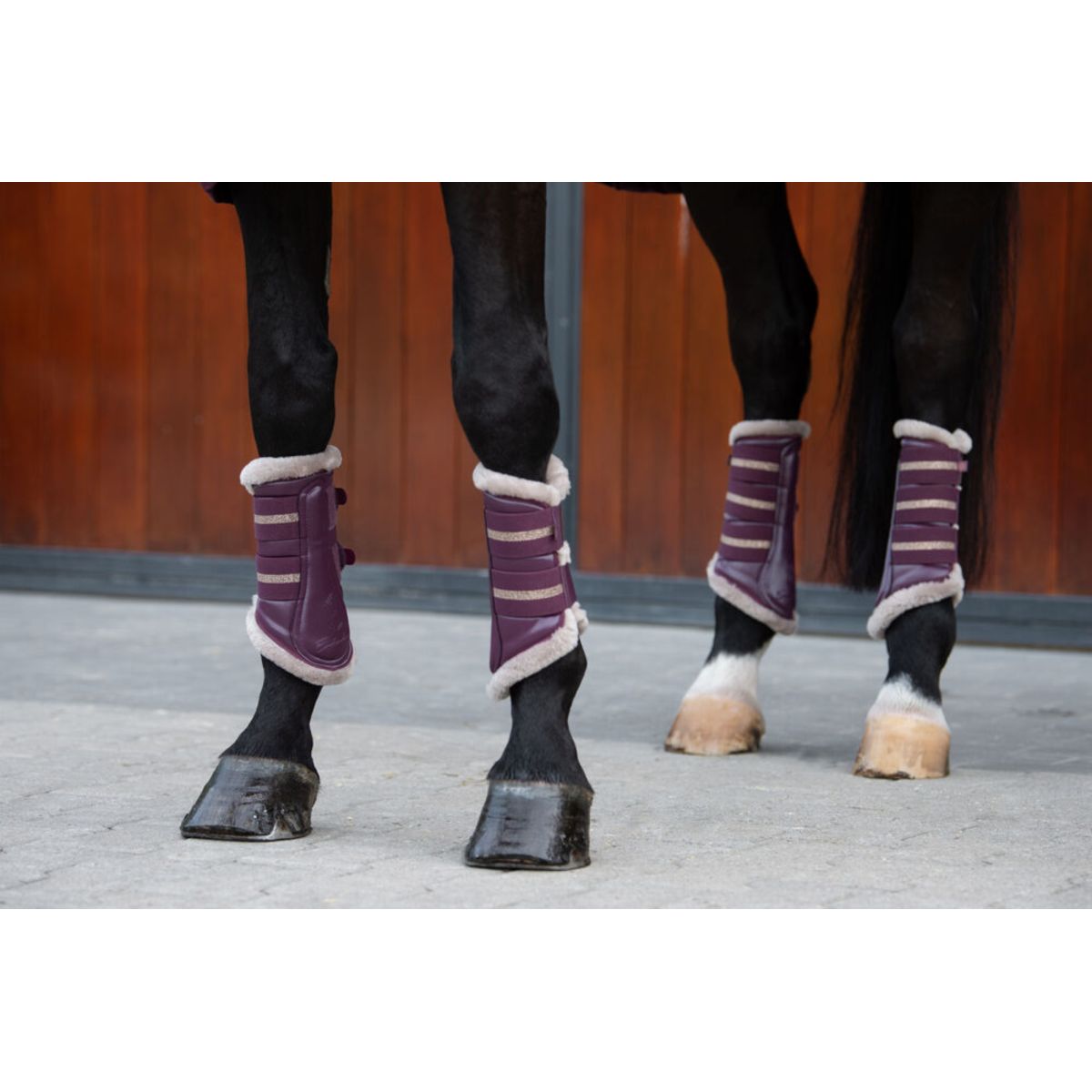 Eskadron Dressage Boots Heritage Glamslate FauxFur Cassis