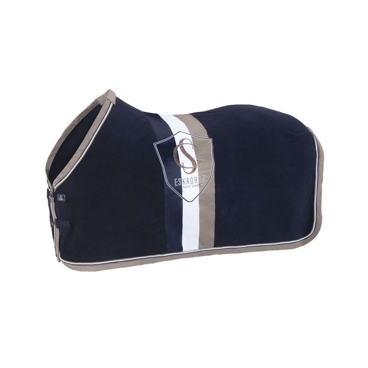 Eskadron Fleecedeken Classic Sports Stripe Navy