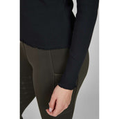 Eskadron T-Shirt Dynamics Turtleneck Rib Lange Mouwen Zwart