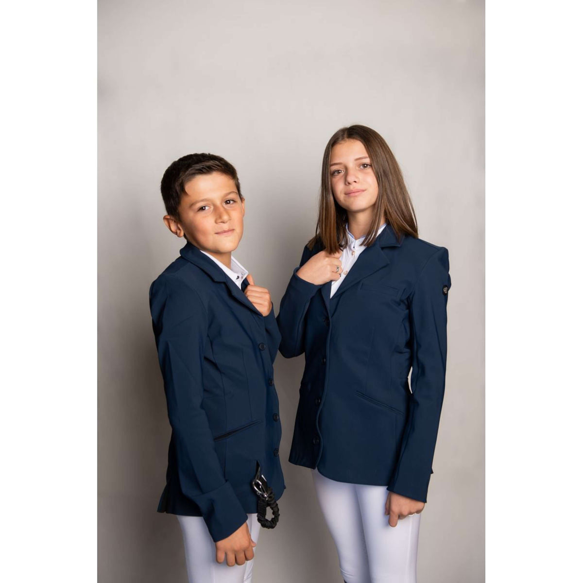 Oscar & Gabrielle Wedstrijdjas Jessy ZF Kinderen Blue Storm