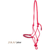 F.R.A. Trainingshalster Jabar Syst 5 Nylon Gevlochten Neusriem Rood