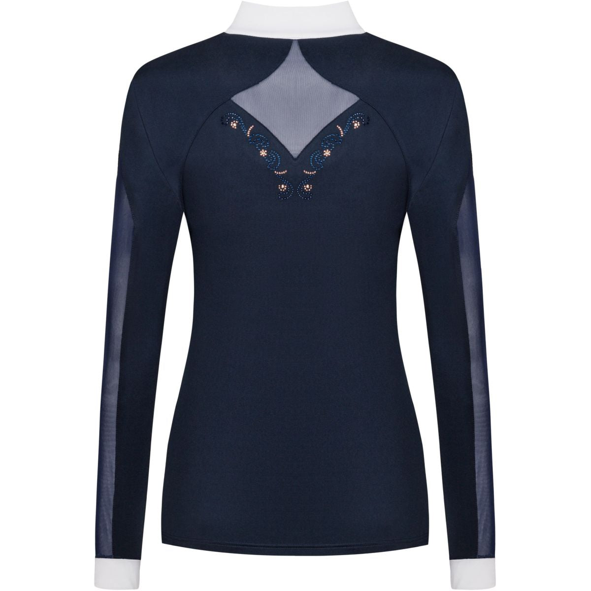 Fair Play Wedstrijdshirt Cathrine Rosegold Navy/Wit