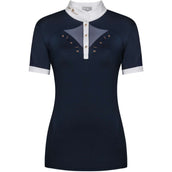 Fair Play Wedstrijdshirt Cathrine Rosegold Korte Mouw Navy/Wit