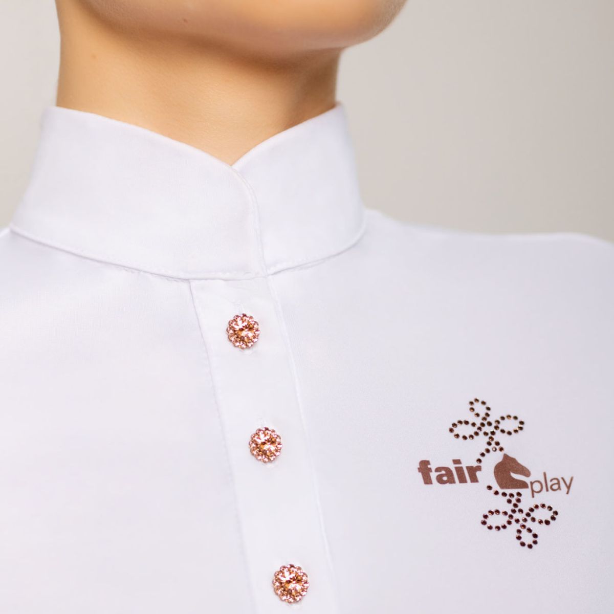 Fair Play Wedstrijdshirt Cecile Rosegold Wit