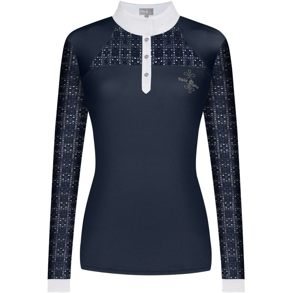 Fair Play Wedstrijdshirt Aiko Lange Mouwen Navy