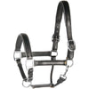 Harry's Horse Halster Leder Met Bies Zwart/Zilver