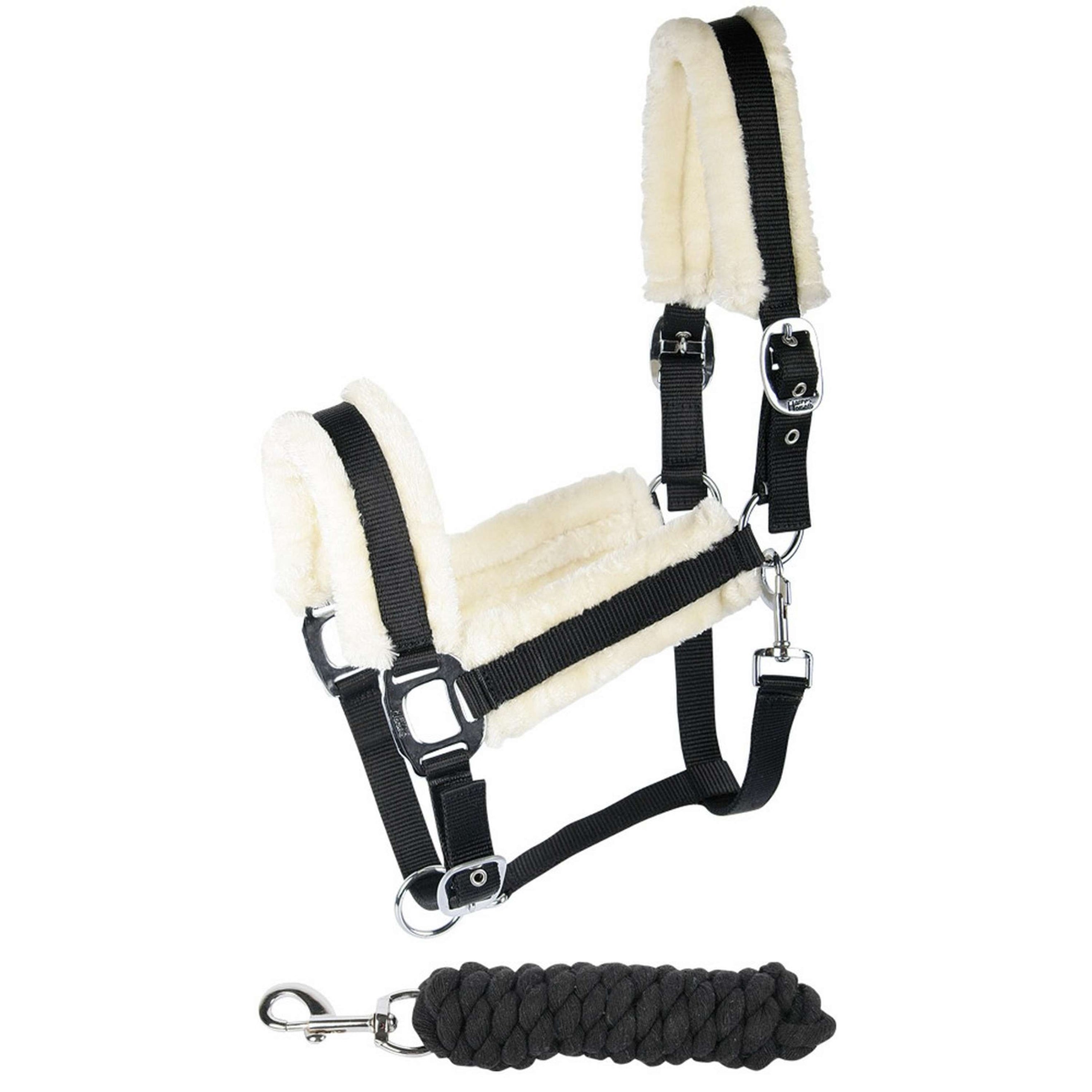 Harry's Horse Halsterset Soft Zwart/Wit