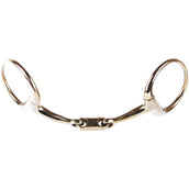 Harry's Horse Bustrens Gold Dubbelgebroken Oval-link