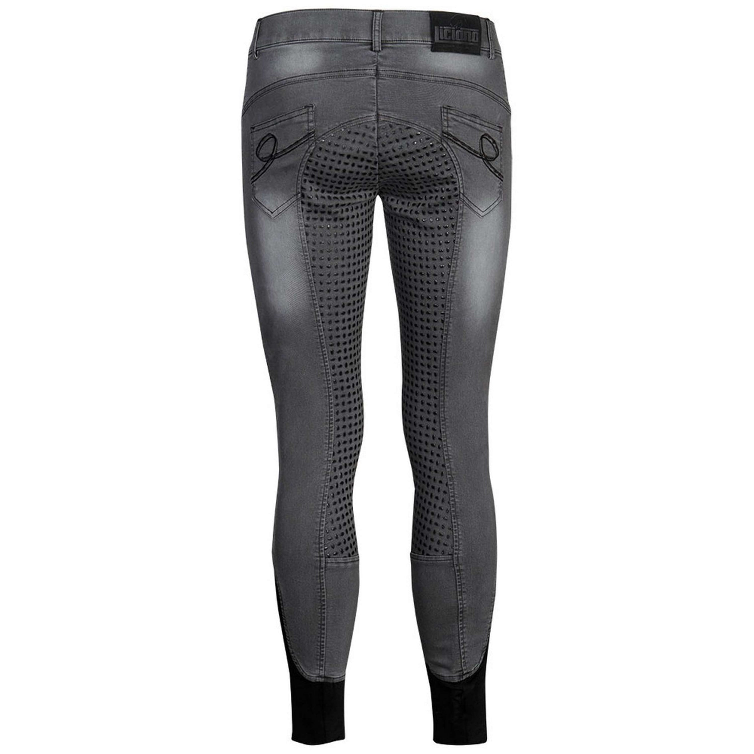 Harry's Horse Rijbroek Liciano Denim Full Grip Zwart Harry's Horse Rijbroek Liciano Denim Full Grip Zwart