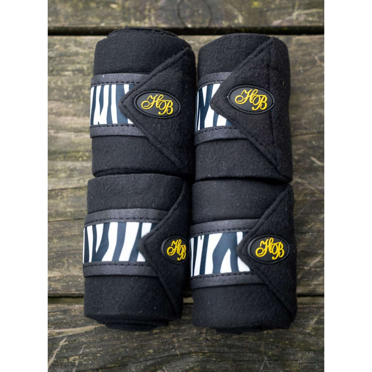 HB Ruitersport Bandages Zebra Zwart/Wit