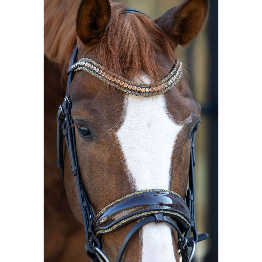 HB Hoofdstel Showtime It is So Special Brown/Golden Glitter