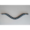 HB Showtime Frontriem Rocky Glitter Zwart/Navy Glitter