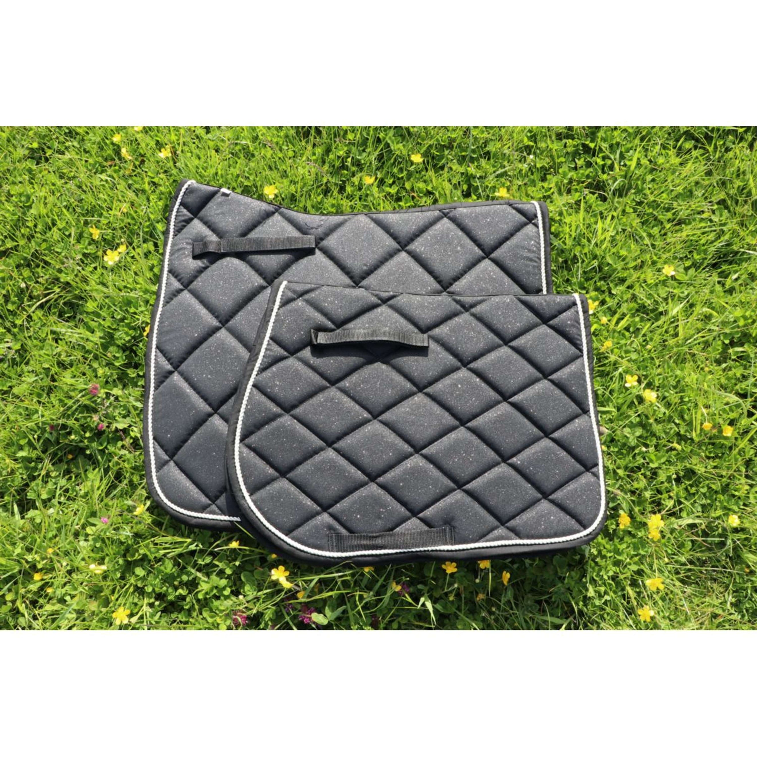 HB Zadeldekje Sparkling Glitter Springen Zwart