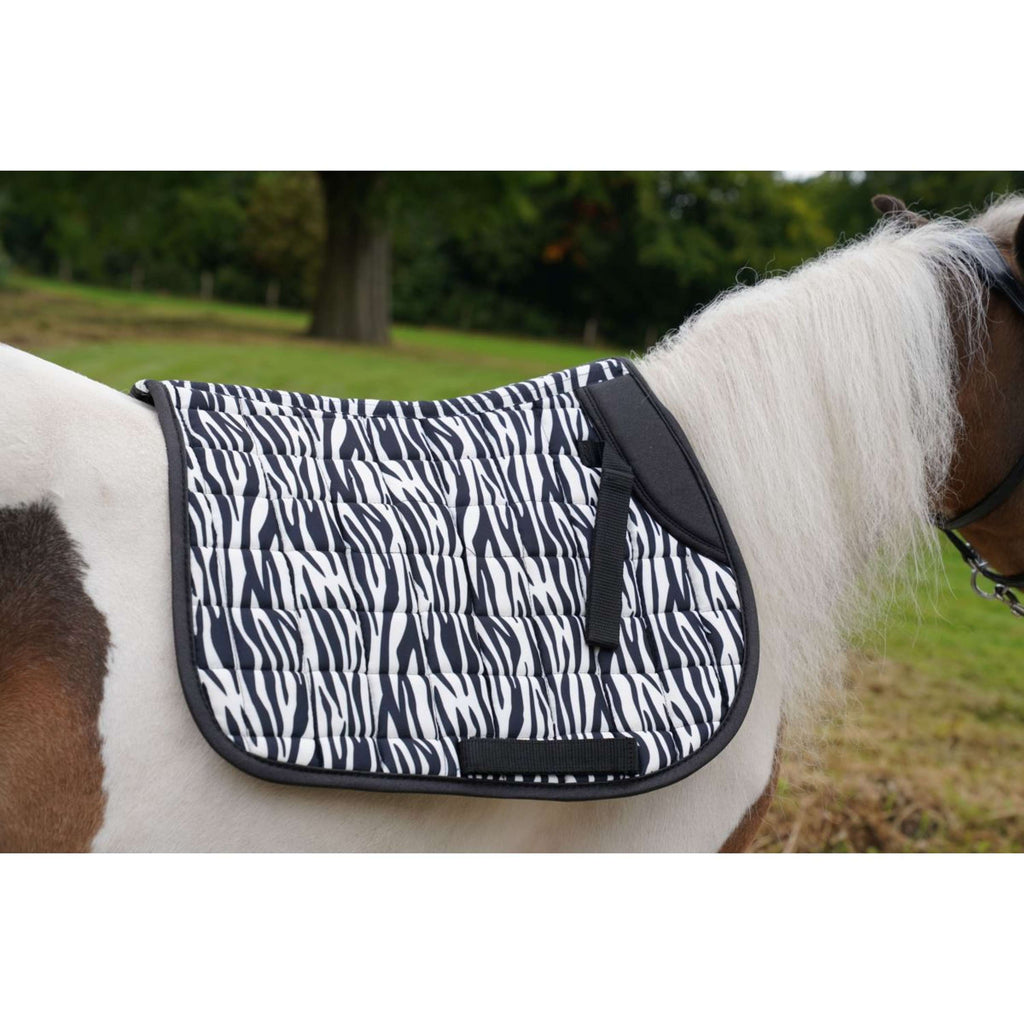 HB Zadeldekje Zebra Veelzijdigheid Zwart/Wit
