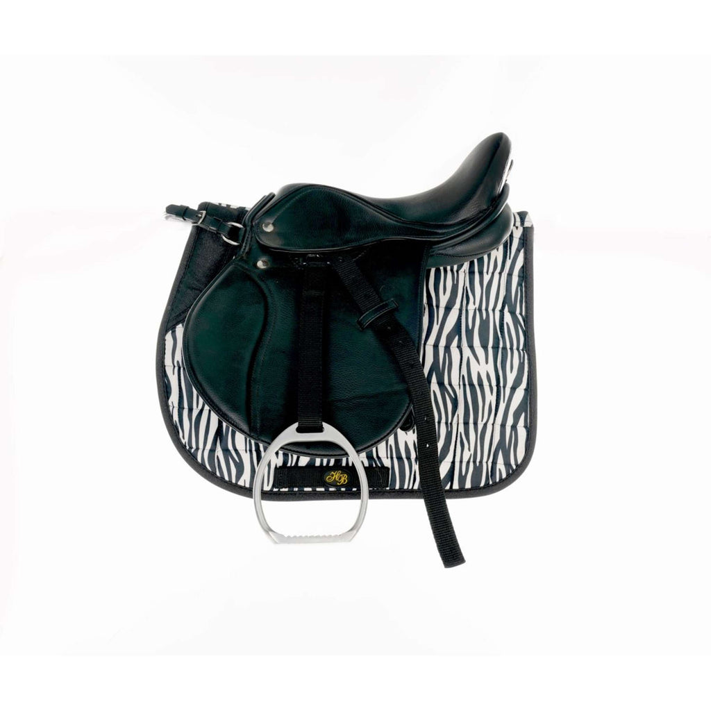 HB Zadeldekje Zebra Veelzijdigheid Zwart/Wit