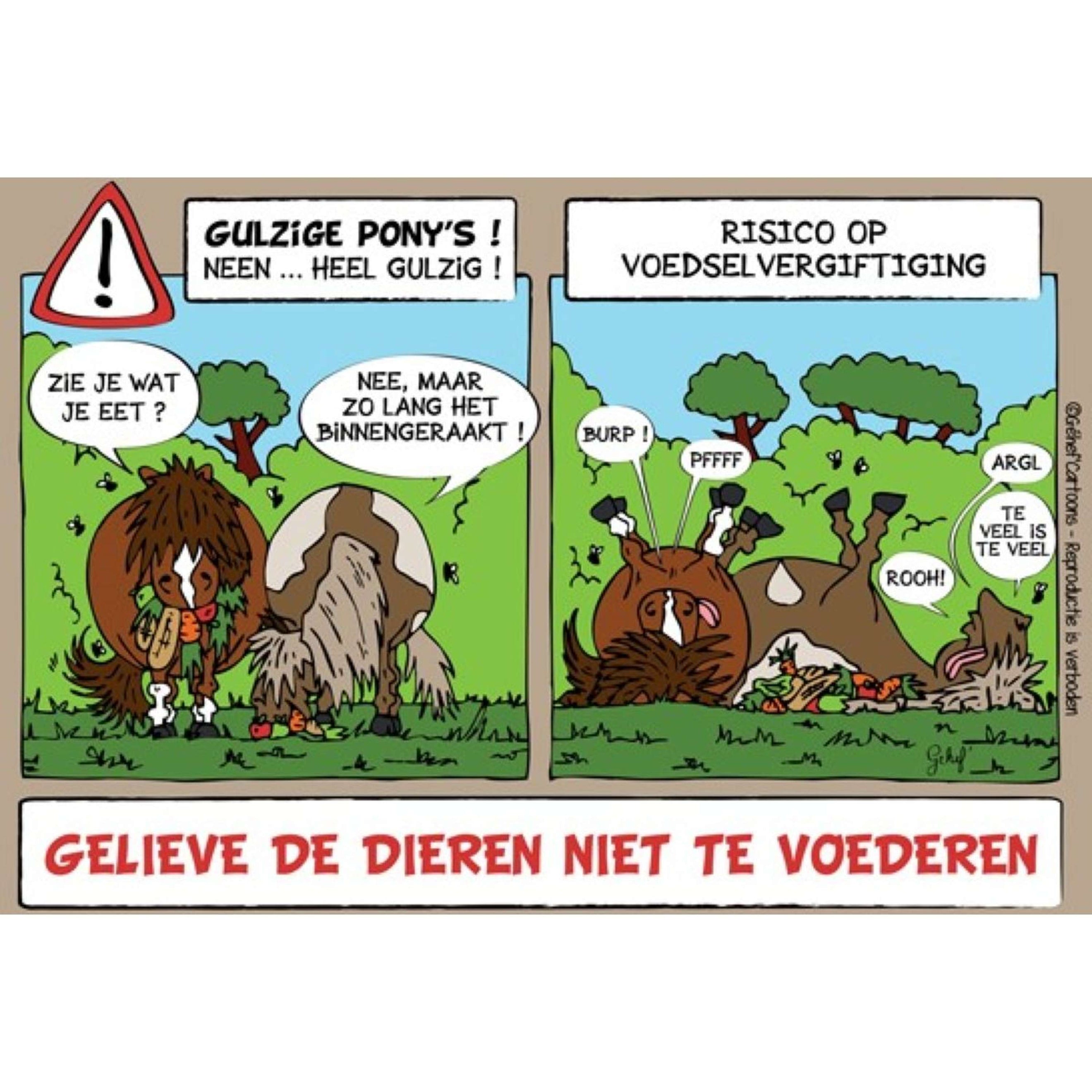 HB Stalplaat Niet Voeren HB Stalplaat Niet Voeren