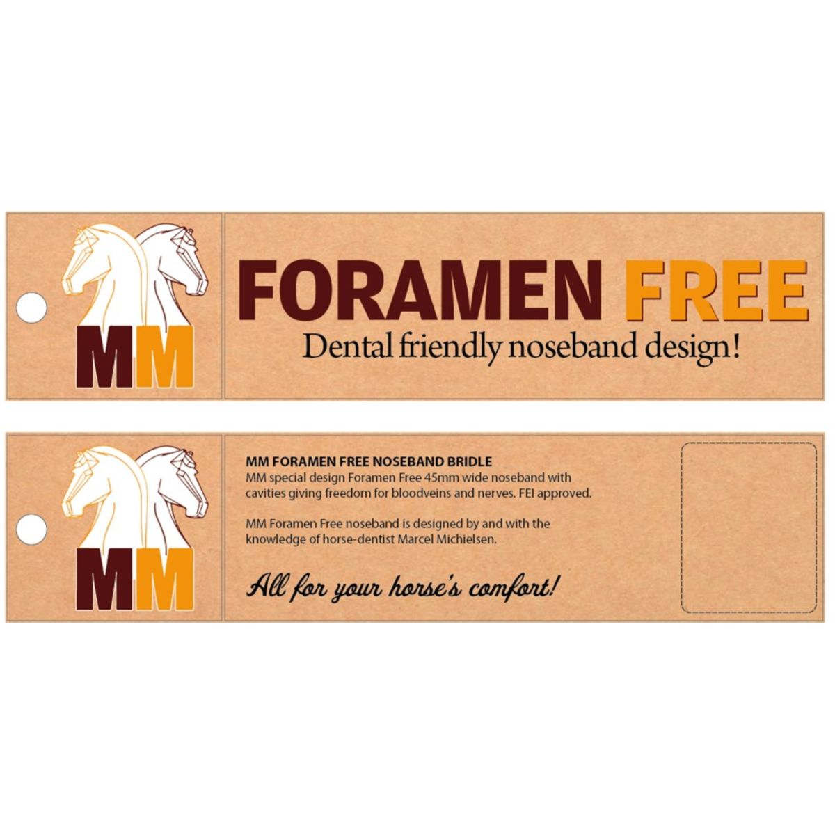 Harry's Horse Hoofdstel MM Foramen Free Zwart