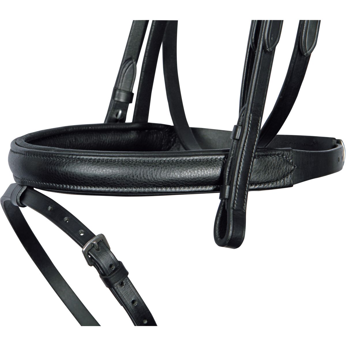 Harry's Horse Hoofdstel Nero Soft Zwart/Zilver