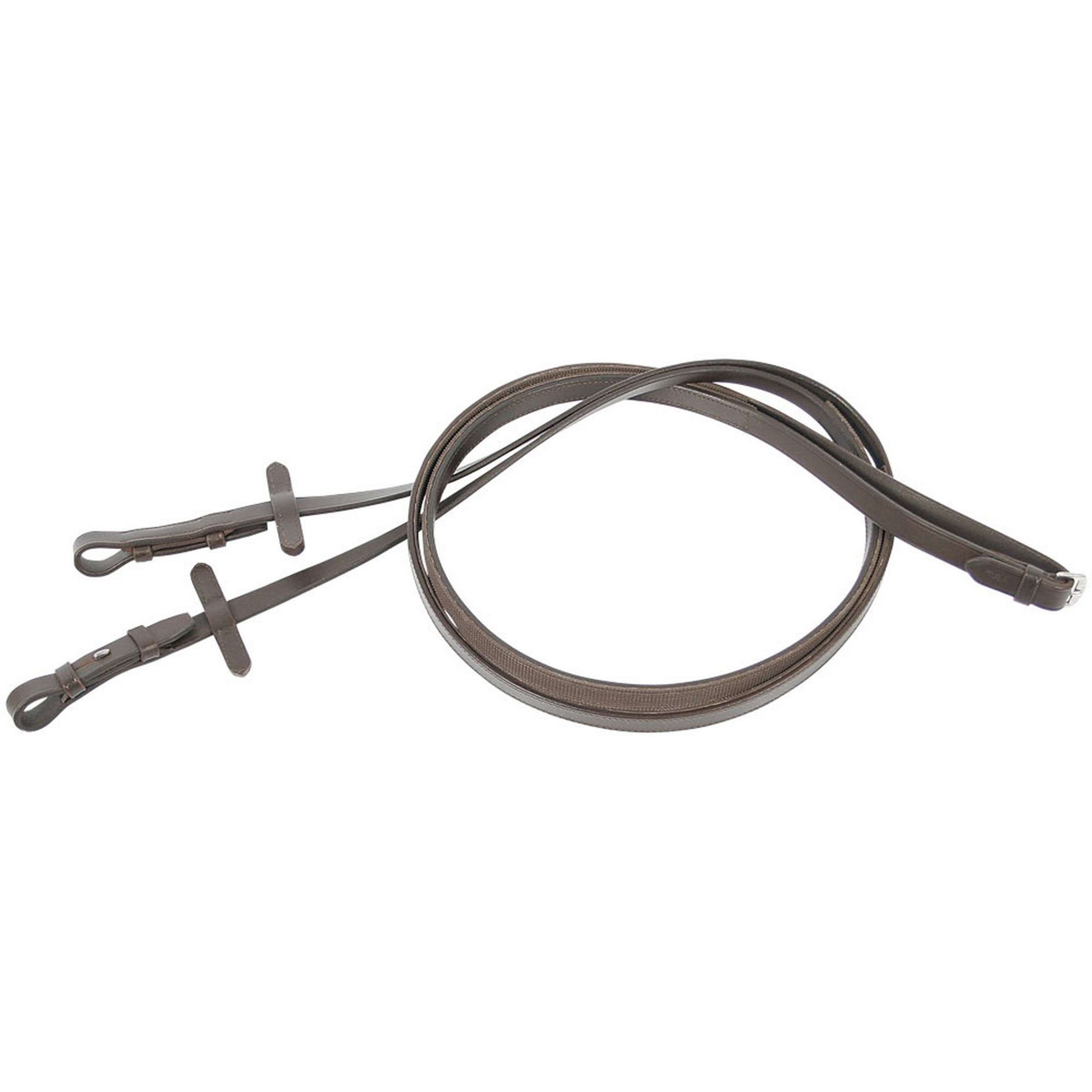 Harry's Horse Teugels Leder Rubber Gevoerd Bruin Harry's Horse Teugels Leder Rubber Gevoerd Bruin
