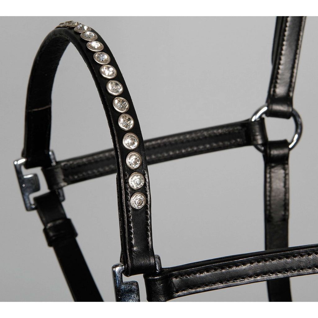 Harry's Horse Halster Crystal Zwart/Zilver