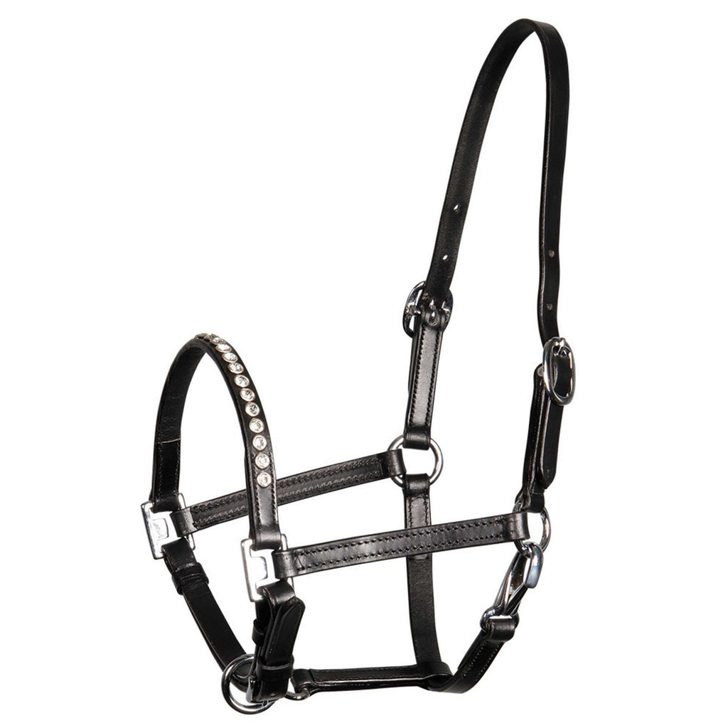 Harry's Horse Halster Crystal Zwart/Zilver