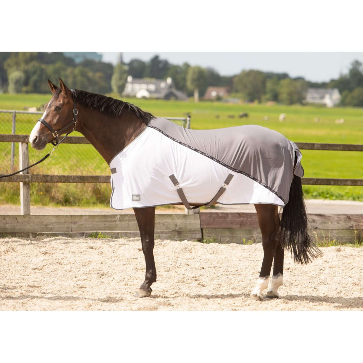 Harry's Horse Vliegendeken Mesh-pro Grijs