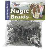 Harry's Horse Haarelastiekjes Magic Braids Zakje Zwart