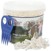 Harry's Horse Haarelastiekjes Magic Beaids Pot Wit