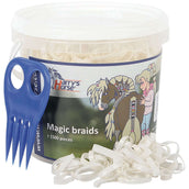 Harry's Horse Haarelastiekjes Magic Braids Pot Wit