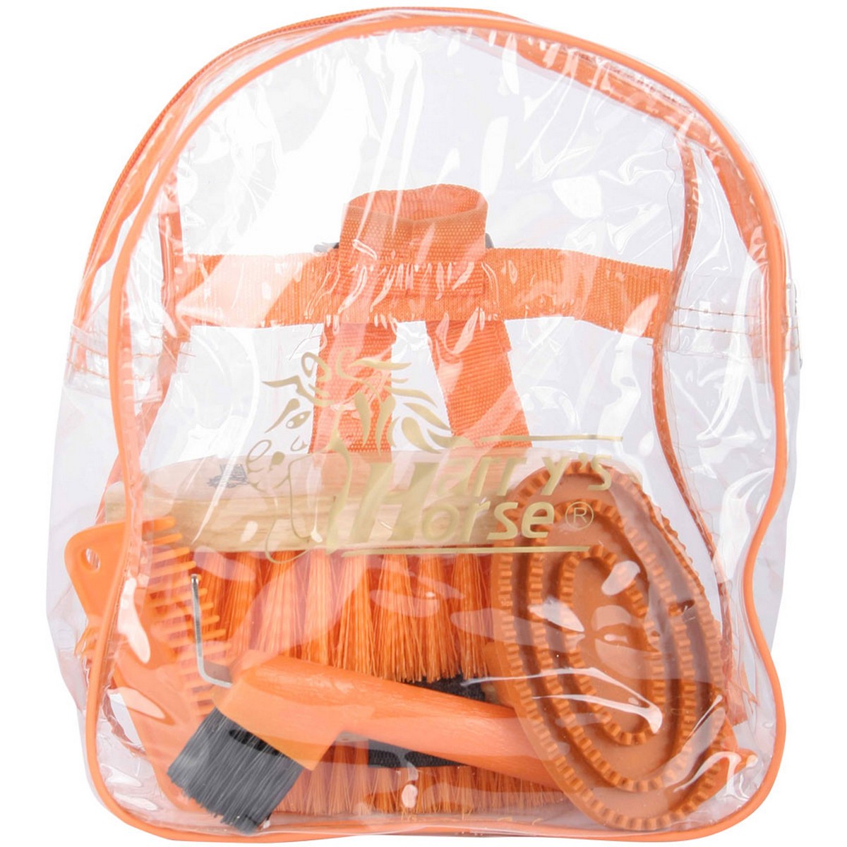 Harry's Horse Backpack Grooming Kit Oranje