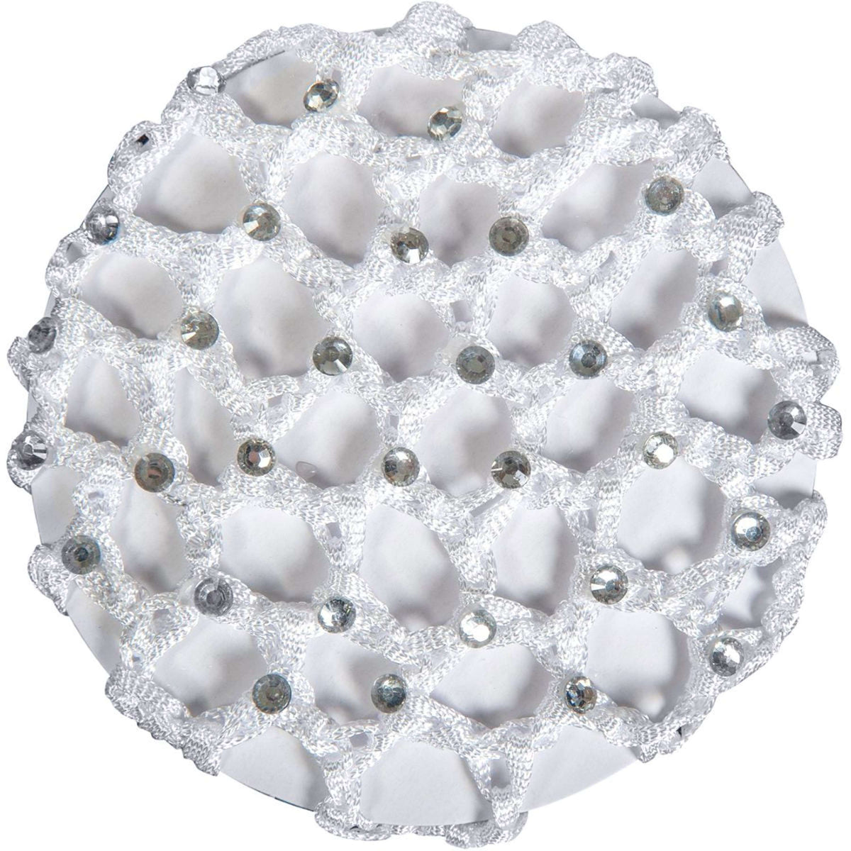 HKM Haarnetje met Siersteentjes Wit