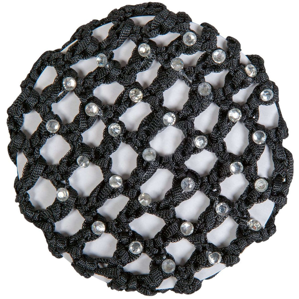 HKM Haarnetje met Siersteentjes Zwart