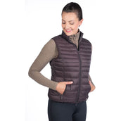 HKM Bodywarmer Lena Gewatteerd Donkerbruin