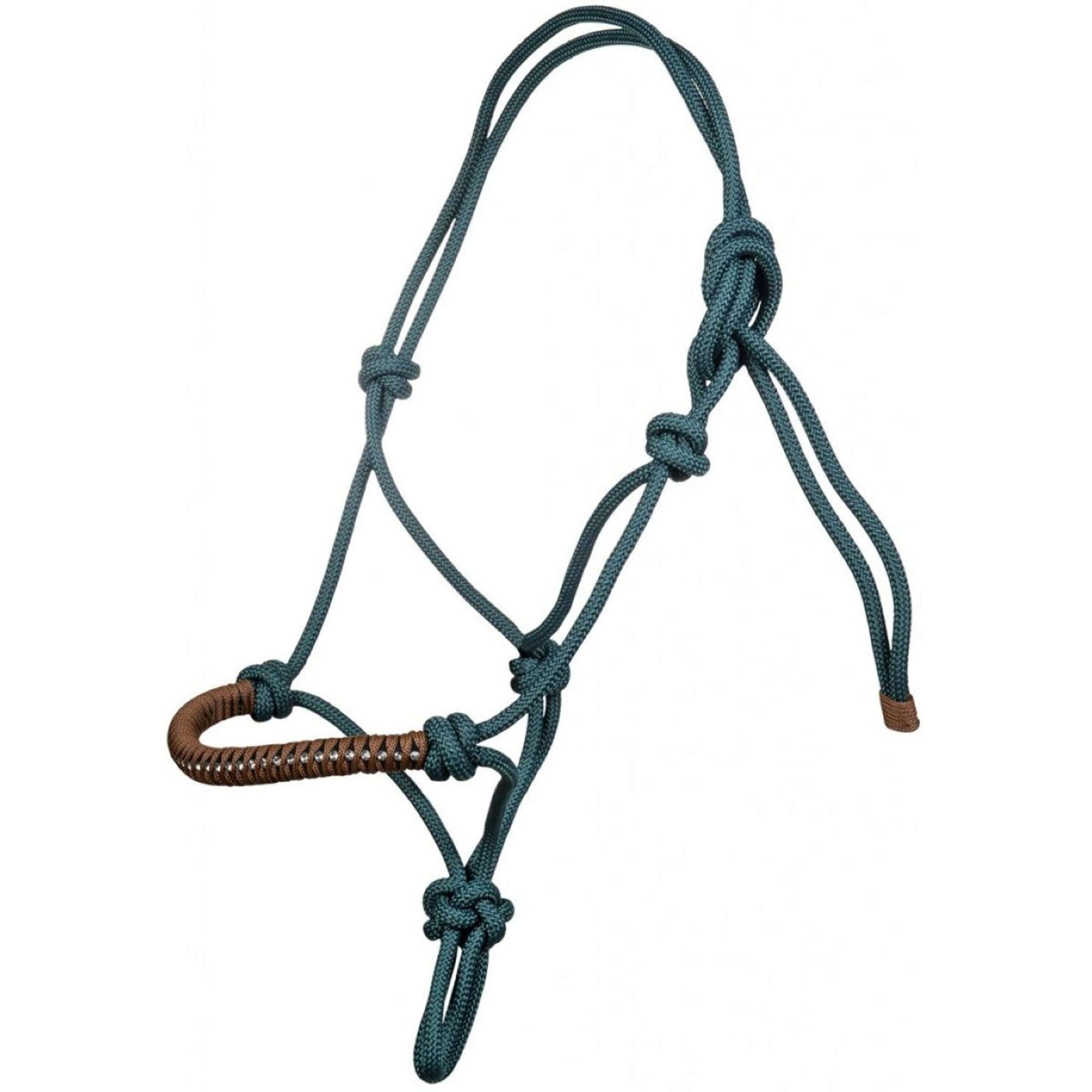 HKM Touwhalster Deko Petrol/Bruin HKM Touwhalster Deko Petrol/Bruin