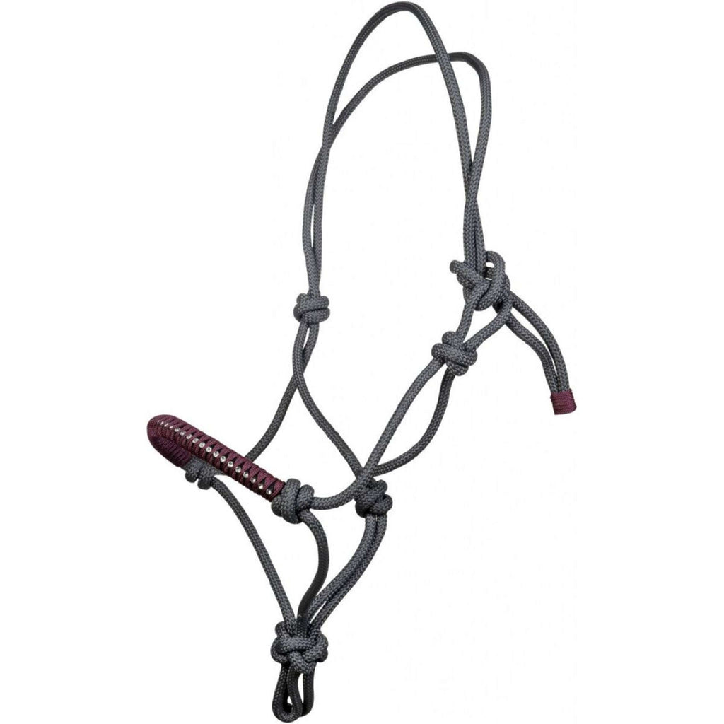 HKM Touwhalster Strass Deko Donkergrijs/Grapevine