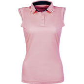 HKM Poloshirt Classico Mouwloos Neon Koraal