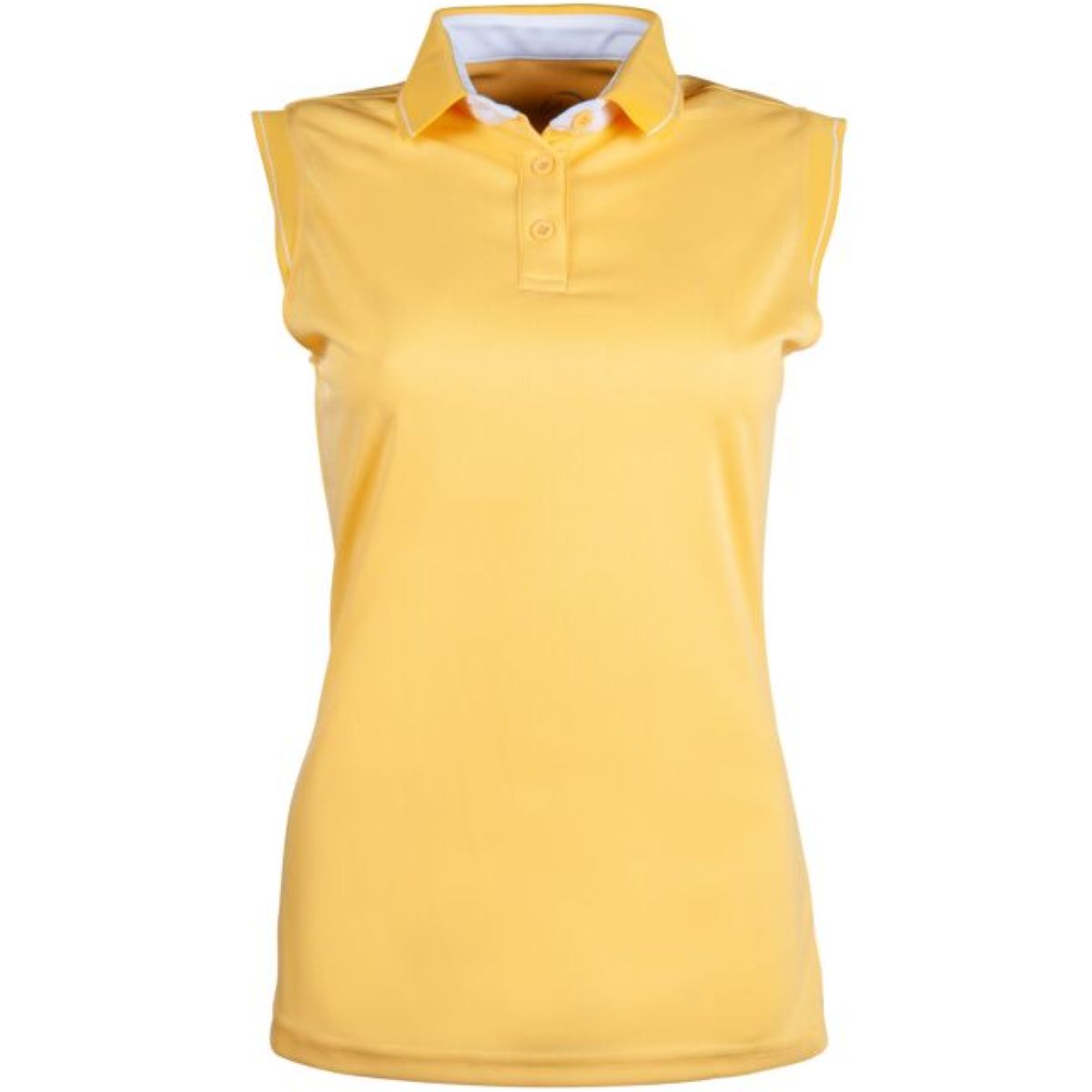 HKM Poloshirt Classico Mouwloos Geel