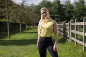 HKM Poloshirt Classico Mouwloos Geel