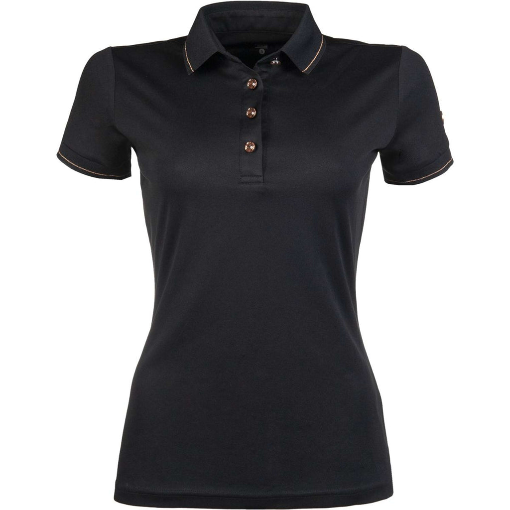 HKM Poloshirt Rosegold Glamour Zwart/Rosegoud