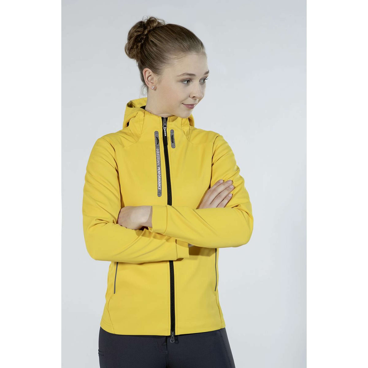 HKM Softshell Jack Performance Geel