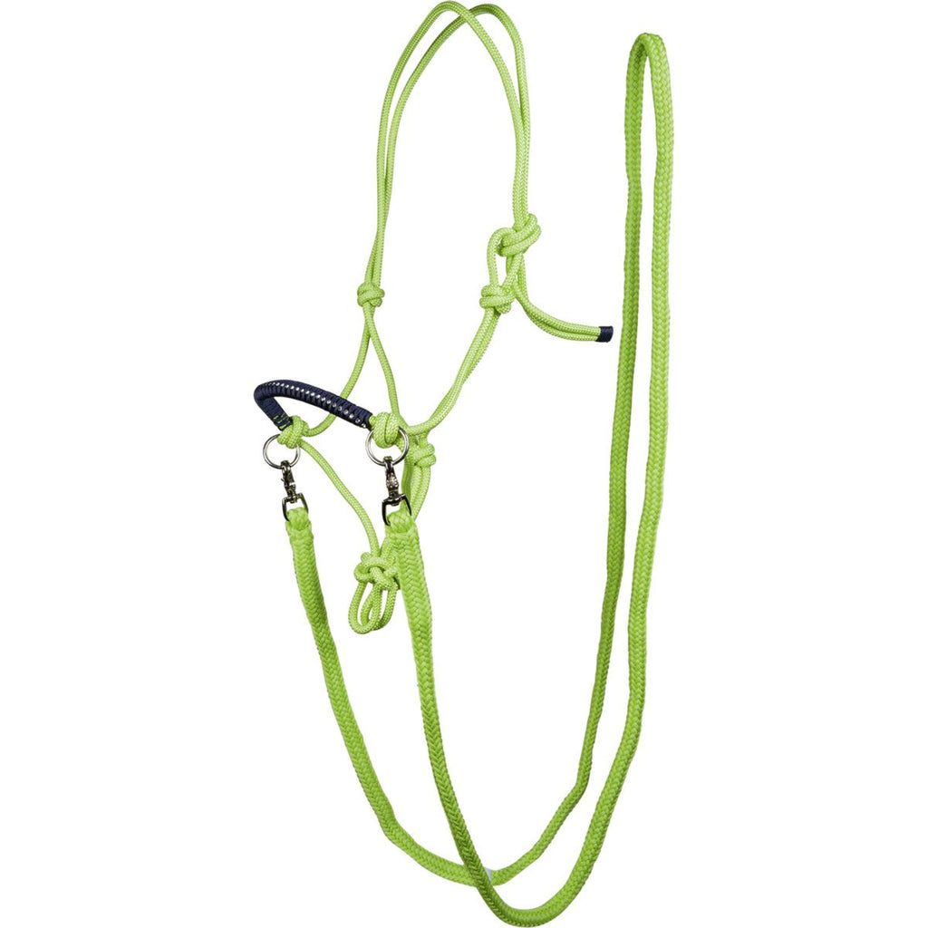 HKM Touwhalster Strass Deko met Teugels Lime/Navy
